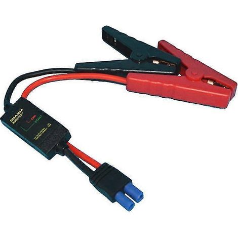 Câble de démarrage intelligent 12 V 200 A-500 A avec connecteur EC5 et pinces crocodiles pour dépannage d'urgence voiture/camion (1/4)
