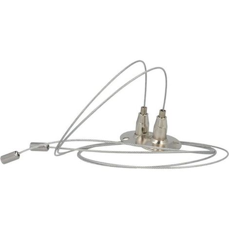 Kit Staffa Per il Fissaggio a Sospensione della Plafoniera Led Tri Proof TL1560N e Profilo Alluminio BA1732