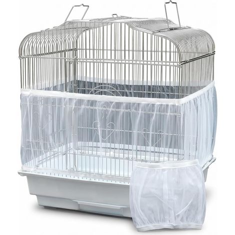 Couverture de Cage à Oiseaux Lot de 2, Housse de Protection en Filet Respirant (1/5)