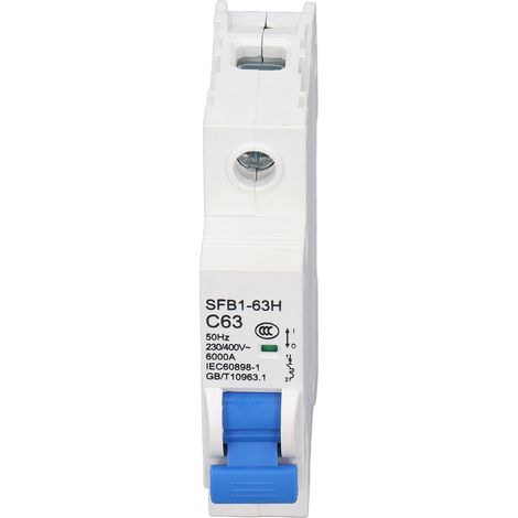 Disjoncteur miniature 1P AC230 400V 6kA, protection surcharge, interrupteur automatique, coupure de circuit compact (1/5)