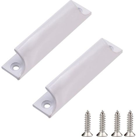Set mit 2 Balkontürgriffen, Metall für den Außenbereich, Griff aus Aluminiumlegierung mit Schrauben, Griff für Schiebetüren, Terrassentüren, Schu (1/5)