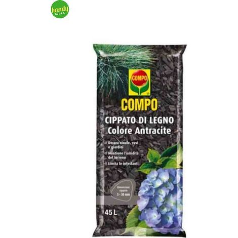 Cippato terriccio in legno Compo antracite 45lt