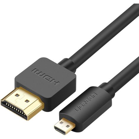 Câble adaptateur HDMI vers micro HDMI 2.0 V 4K 60 Hz 30 AWG 1,5 m noir (1/5)