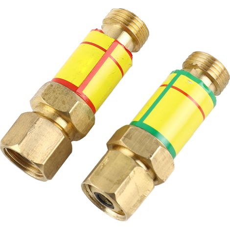 1 paire de clapets anti-retour oxygène-acétylène, pare-flammes M161,5 HF2 (1/5)