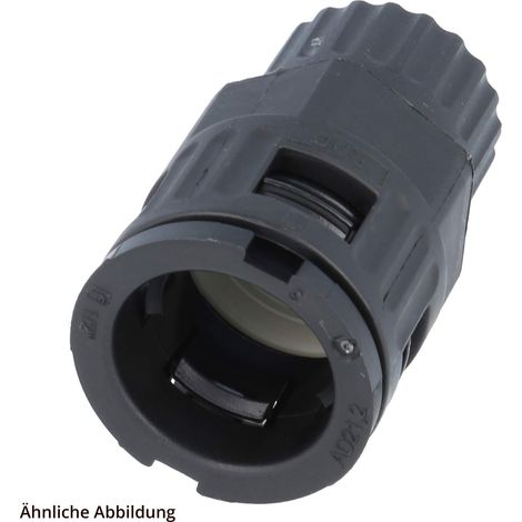 FLEXA RQG2-M Schnellverschraubung gerade Gewinde M12x1,5 für Schlauch-Außendurchmesser 10,0mm hochdichtend mit Innengewinde - 1 Stück (1/3)