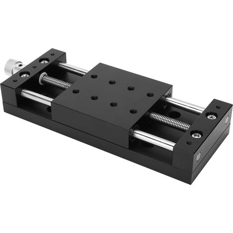 Table de réglage fin manuel SP80A-DB80, platine de précision coulissante 80x80mm, bouton rotatif pour micro-ajustement, établi de découpe manuelle. (1/5)