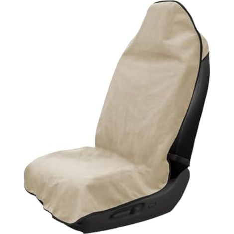 Ohleats Housse de siège de Voiture imperméable pour la Course, la Natation, la Gym, Lavable et antidérapante pour berlines, camions, SUV, Accessoires de Voiture universels (Beige) (1/5)
