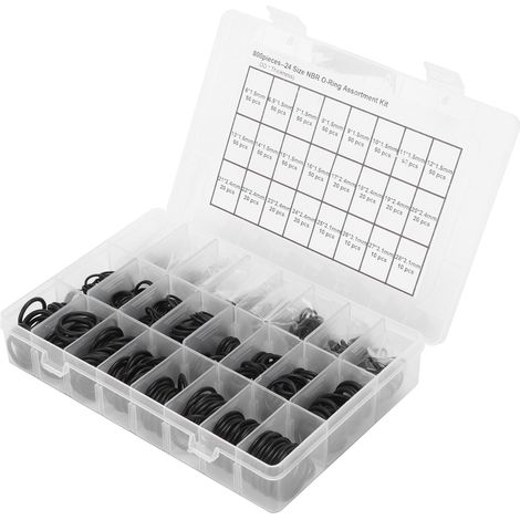 Kit de 800 joints toriques en caoutchouc nitrile, rondelles d'étanchéité pour machines-outils, automobiles et engins agricoles (1/5)
