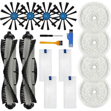 Brosse latérale principale, filtre HEPA et chiffon de nettoyage de rechange pour aspirateur robot Bissell 3115 / EV675 (1/5)