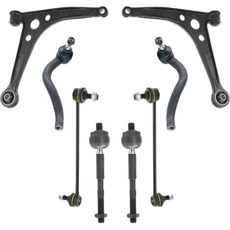 KIT BRACCIO OSCILLANTE 8 PEZZI COMPATIBILE CON SEAT ALHAMBRA (7V8, 7V9) 1.9 TDI / Kit Sospensione Completo OE/OEM / Bracci Oscillanti + Testine Sterzo / Sostituzione Diretta OEM