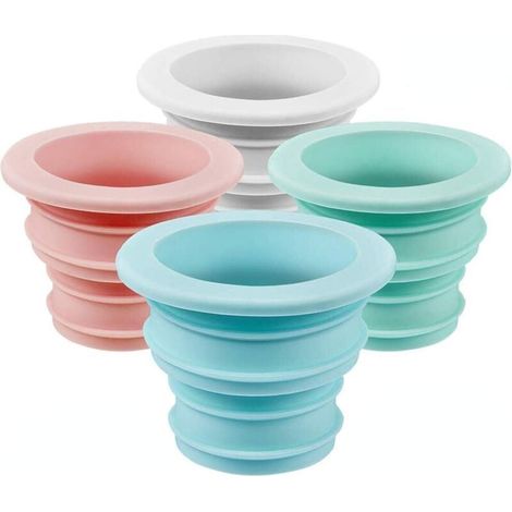 4 Pièces Bouchon D'étanchéité, Bouchons Déodorant en SiliCône, pour Tuyau Cuisine et d'égout pour Machine à Laver(Bleu, Rose, Blanc, Vert)-Fei Yu (1/5)