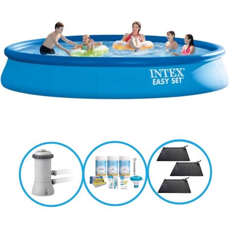 Intex Piscine Easy Set Ronde - 457x84 cm - 4-pièces S22428 (1/5)