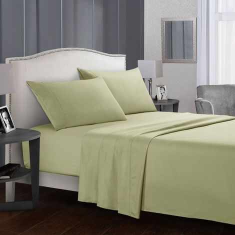 Ensemble de draps 4 pièces pour lit Queen Size - Draps respirants et rafraîchissants -[NX] (1/5)