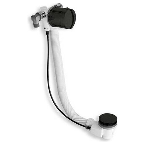 VIDAGE REMPLISSAGE BAIGNOIRE PAR TROP PLEIN LAITON 58 CM NOIR - CRISTINA ONDYNA VE26313 (1/4)
