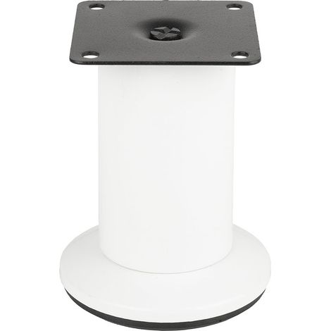 FS001 Gamba per mobili regolabile da 80 mm, bianco lucido SANS MARQUE
