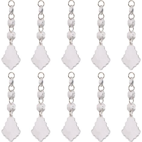 Boule acrylique transparente DIY, pendentif décoratif en perle, accessoire de suspension (A) (1/3)