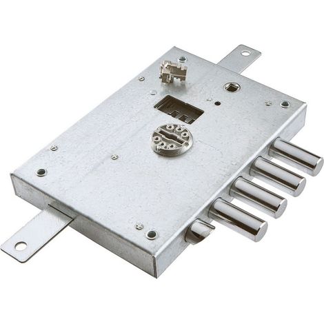 Dierre Atra 6112.1.SE serratura destra entrata 60 doppia mappa con scrocco e 4 catenacci per porte blindate mano sx mm 142x206 (1/2)