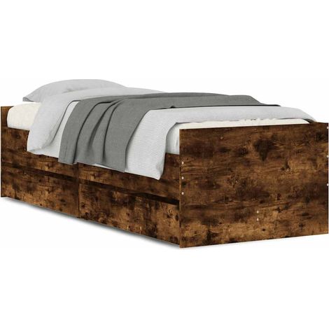Maison Exclusive - Estructura de cama con cajones roble ahumado 9 (1/5)