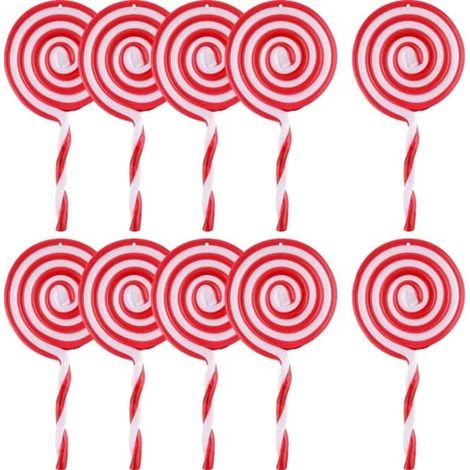 10 cochons à pois à suspendre (16 cm), décorations de Noël. (1/4)