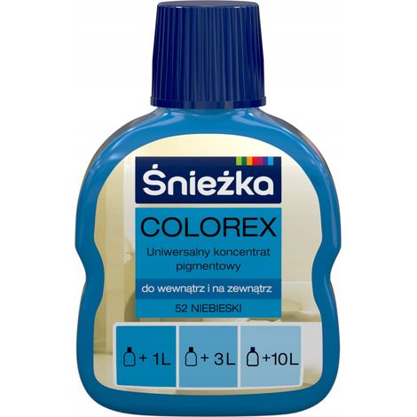 Śnieżka Colorex pintura pigmento Azul mate 100ml
