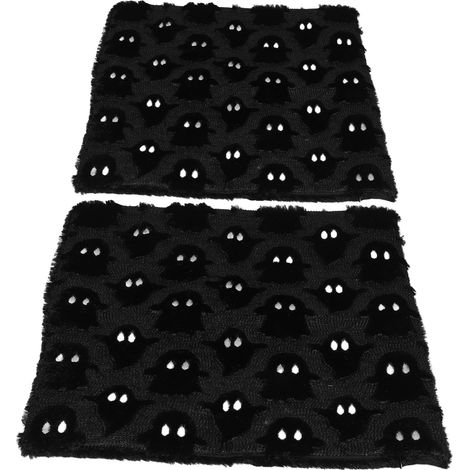 2 pièces coussin de canapé avec motifs décoratifs d'Halloween en peluche polyester pour et (1/5)