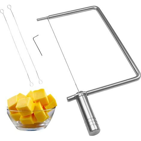 Käseschneider-Zubehör: Edelstahl-Komponenten für Käseschneider – Ideal zum Anfertigen von Käseplatten als Geschenk mit diesem Käseschneider-Set (1/4)