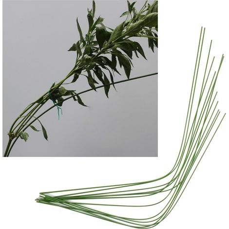 12 flexible und multifunktionale Draht-Gartenstützen zum Formen von Blumenzweigen. (1/5)