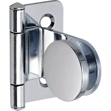LAMP®Glastürscharnier GH34-0, Glas 4-6mm 32x38 mm, Stahl verchromt (1/5)