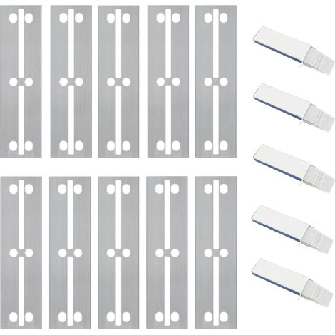 Lame de Grattoir à Algues Acier Inoxydable 50PCS, Lame Grattoir Vitre, Multifonctionnel, Pièces de Rechange pour Grattoirs à Algues, Convient pour Le Nettoyage des Murs (1/5)