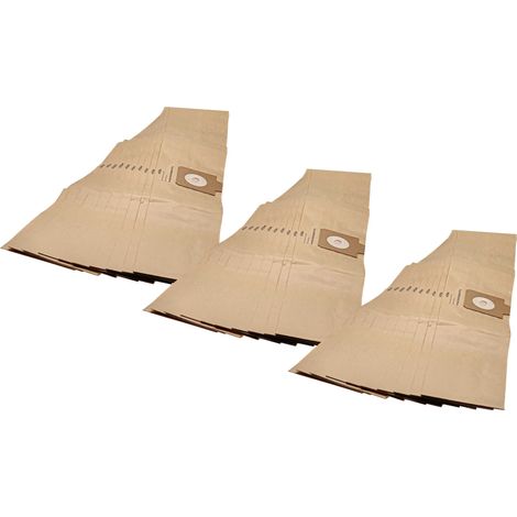 vhbw 30x Staubbeutel kompatibel mit Kärcher T 201 / T201, T251, T 251 / T251 Staubsauger - Papier, 95,5cm x 17cm Sandfarben