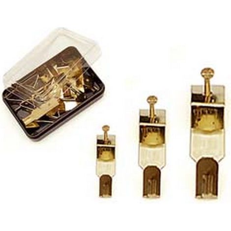 15SC GANCI X OTTONATI CON CHIODINI - n.0 in conf.10 pz.