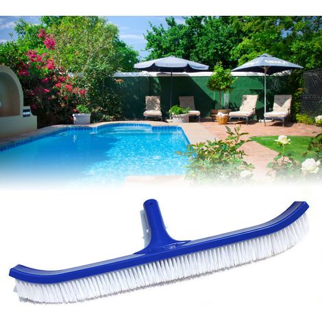 Brosse de piscine de 45 cm (18 pouces), brosse de fond de piscine, outil de nettoyage de piscine, brosse pour parois de piscine, accessoires de piscine, colle, brosse de piscine (1/5)