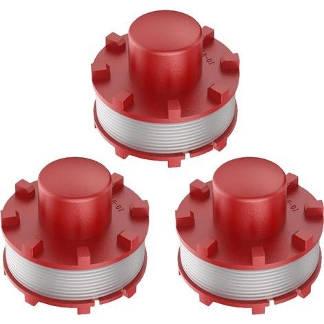1 ensemble - Lot de 3 bobines de fil de rechange pour débroussailleuse Ein-hell 3405096, 2 mm, pour Ein-hell GE-CT 36/30 LI E SOLO, AGILLO 36/255 BL, AGILLO 18/200 (1/5)