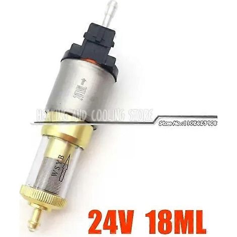 Pompe à carburant/chauffage ultra-silencieuse 12 V/24 V 18 ml pour voiture, compatible Eberspacher, pompe à air/diesel/huile de stationnement universelle pour camions.