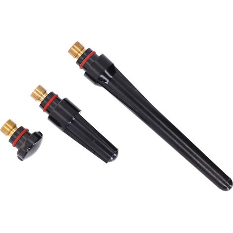 Kit de 3 pièces pour torche TIG : corps de pince, lentille à gaz et cupule arrière, compatible WP‑17, WP‑18, WP‑26. (1/5)