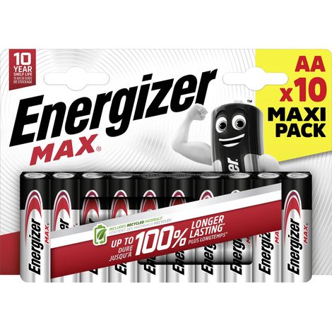 Pile LR6 (AA) alcaline(s) Energizer 11169 Max 1.5 V 10 pc(s) (1/5)