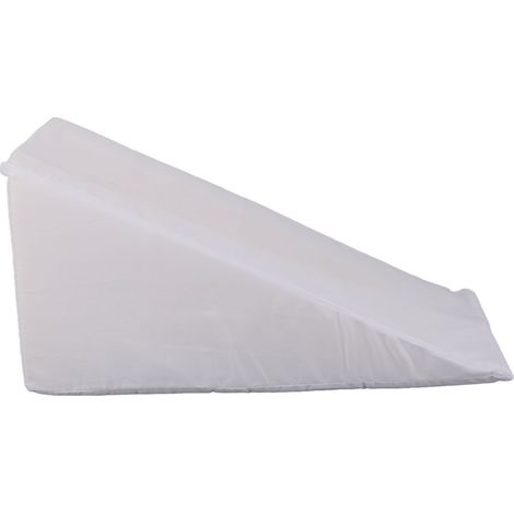 Oreiller de soutien pour bras cassé, coussin triangulaire élévateur pour coude et récupération, blanc. (1/5)