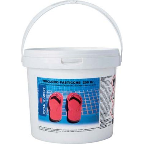 Tricloro x piscina lapi pastiglie kg 5=25xgr 200 Lapi