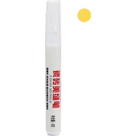 Stylo de joint pour carrelage - Boîte de 1 stylo en plastique de 140 mm - Multi-usage pour sols, bois, meubles - Coloration résistante (Blanc, Noir, Gris, Argent, Doré) (1/5)
