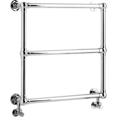 Milano Derwent Chrome Ladder Style Heated Towel Rail Radiator - 685mm x 685mm (1/5)