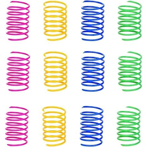 Jouet À Ressort Pour Chat - Jouet Interactif En Plastique Spiralé - Sans BPA - Mouvement Erratique Stimulant - Idéal Pour Chasser Et Mordre - 20 Pièces (1/5)