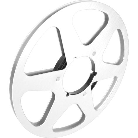 Bobine de ruban vide 1/4 10,5 pouces en alliage d'aluminium, ouverture universelle à 6 trous, pour magnétophones REVOX et Studer, couleur argent. (1/5)