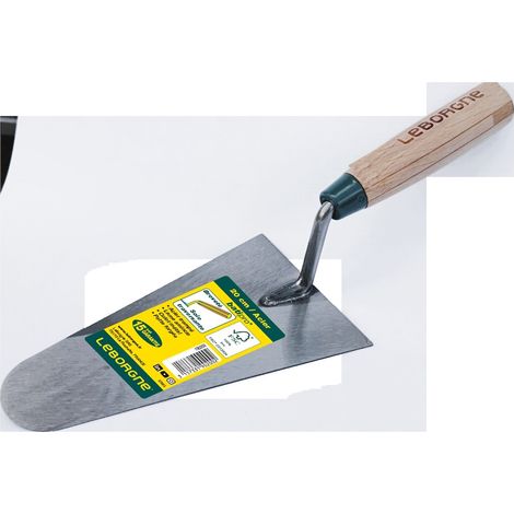 LEBORGNE Truelle ronde Batipro 18 cm manche bois FSC - travaux de maçonnerie de précision (1/5)