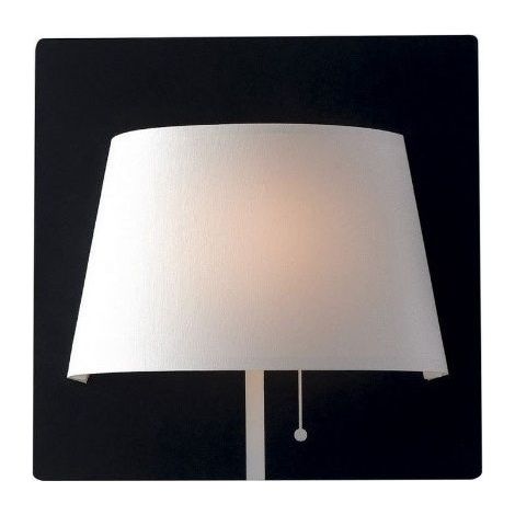 APPLIQUE DA PARETE A LED NERA CON PARALUME BIANCO 6W 4000K 540 LUMEN WHAROL FAN