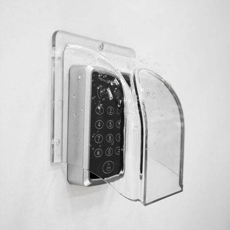 Housse de Pluie pour Sonnette Vidéo, Housse de Pluie en Plastique Anti-Reflet Protection Contre L'eau Protection pour la Plupart des Sonnettes Vidéo (1/4)