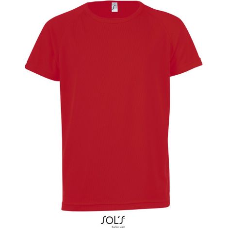 Camiseta Niños Mangas Raglán SOL'S SPORTY KIDS 06A Rojo