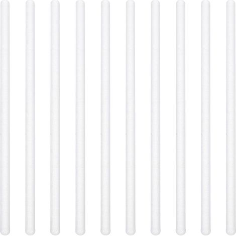 Bâtonnets Mélangeurs en Verre Réutilisables Tiges Agitation Expérimentales Polyvalentes Lot de 10 150x6mm pour Laboratoire pour Enseignement Scientifique à Domicile (1/5)