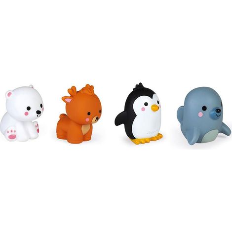 Janod - Spruzzino Animali Polari - Set di 4 - Divertente spruzzino per Animali - Giocattolo per Il Bagnetto dei Bambini - da 10 Mesi, J04704 (1/5)