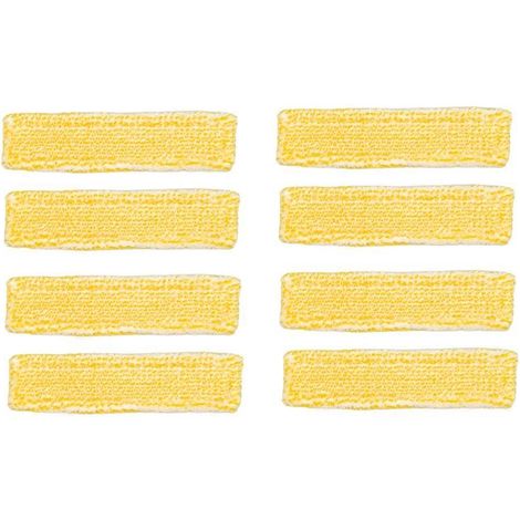 Pour Karcher WV1 WV2 WV5 WV7 : Tampons de nettoyage de vitres en microfibre, flacon pulvérisateur, chiffon long en nylon avec boucle, jaune. (1/5)