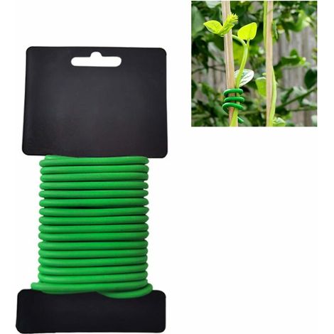 Filiyano-Fil de ligature multifonctionnel 3 mm x 10 m pour tuteurs de plantes et arbustes - Acier (1/5)